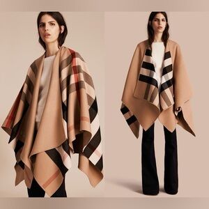 New with tag Burberry Check Cape